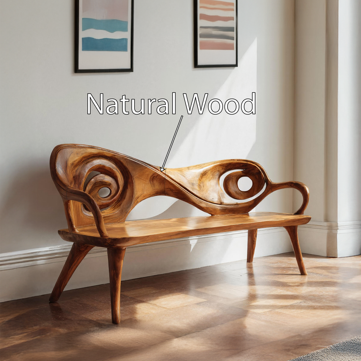 Live Edge Solid Wood Entryway Bench For Home Entryway Decor