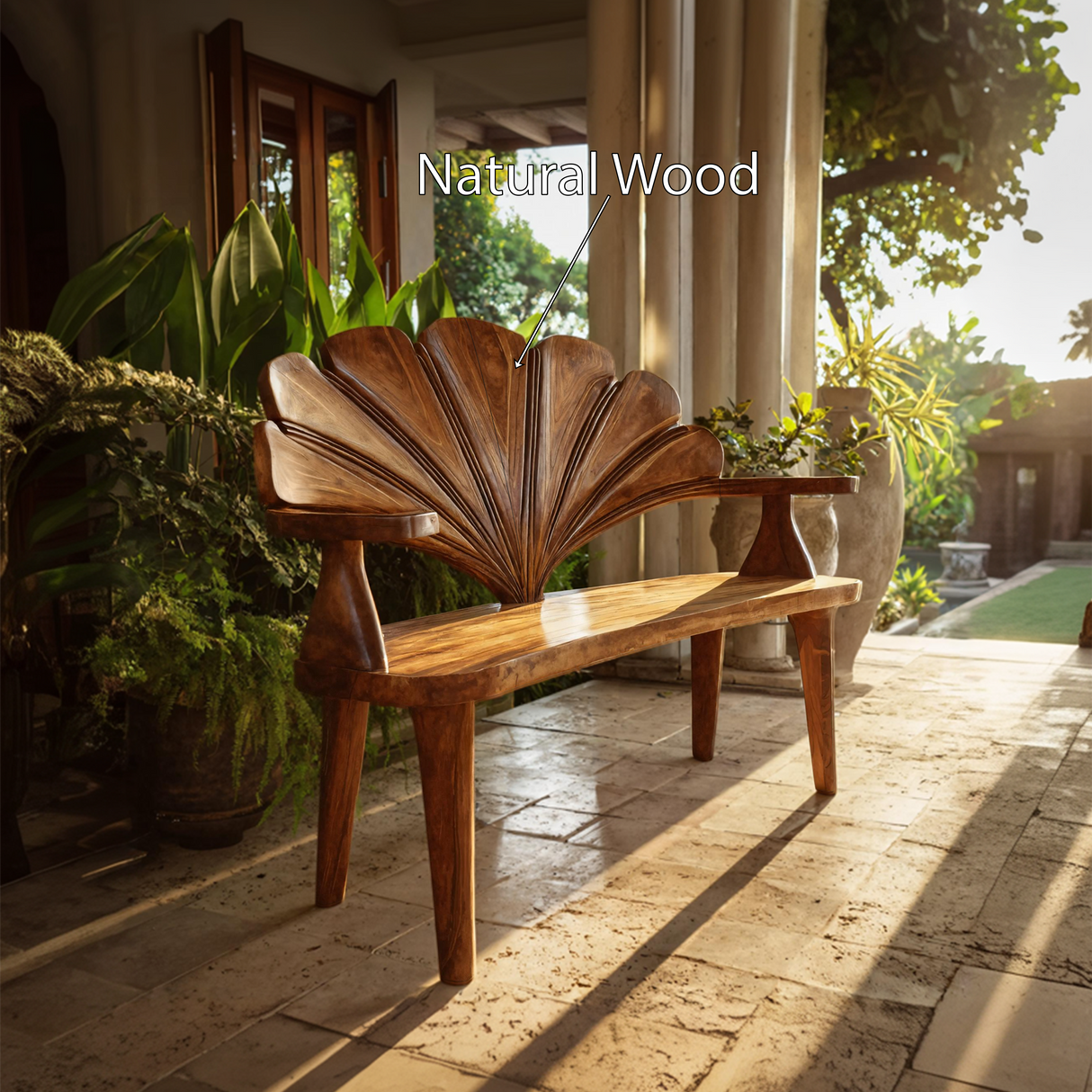 Rustic Live Edge Entryway Bench For Home Seating Area