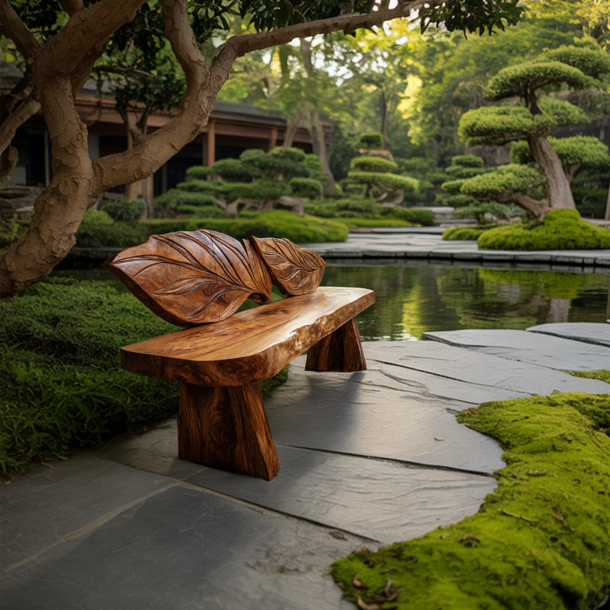 Live Edge Solid Wood Bench For Entryway Interior Decor