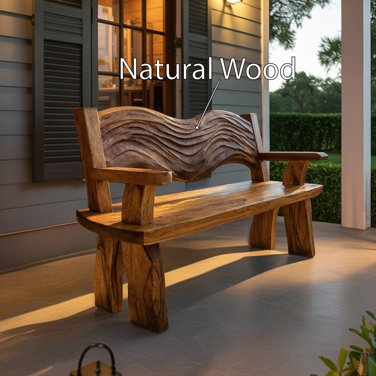 Solid Wood Entryway Bench For Minimalist Home Design
