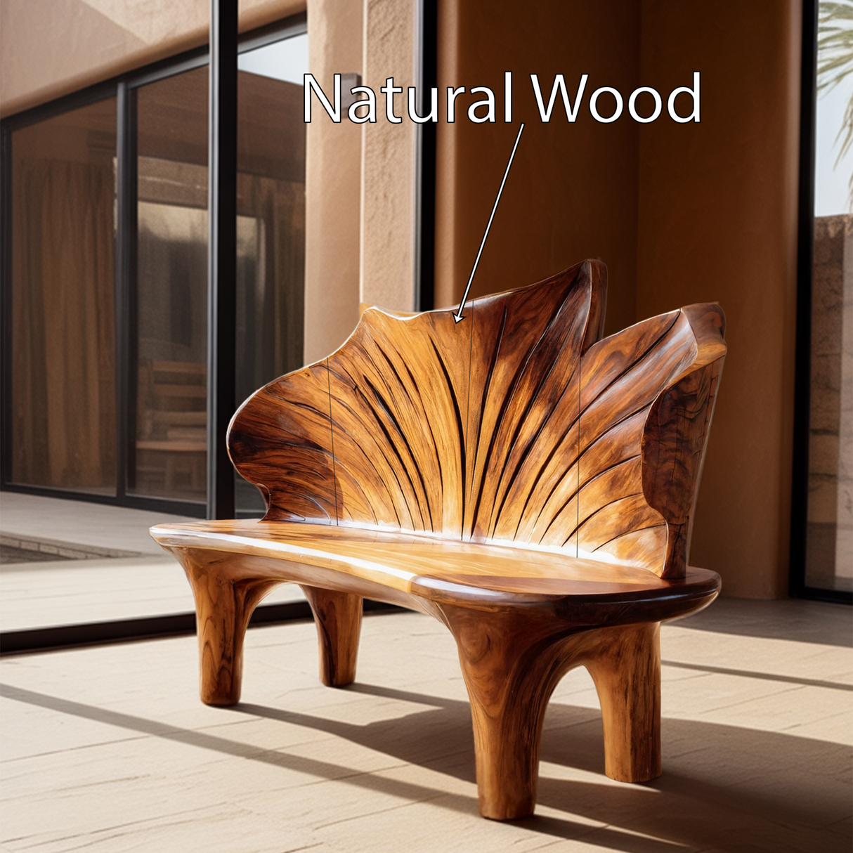 Minimalist Live Edge Entryway Bench For Modern Hallway