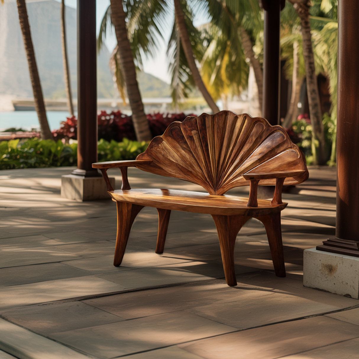 Rustic Solid Wood Bench For Entryway And Hallway Decor