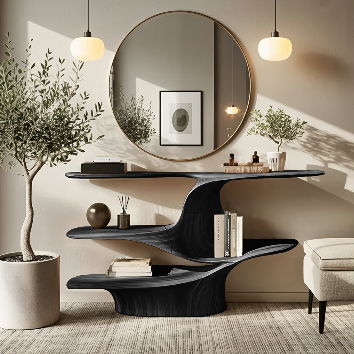 Rustic Live Edge Vanity For Bathroom Design And Storage