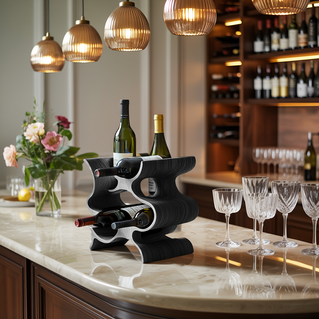 Farmhouse Wine Stand For Furniture Accent Feature