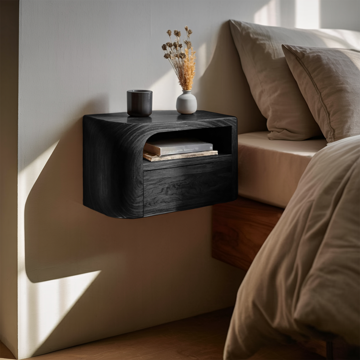 Modern Floating Nightstand For Bedroom