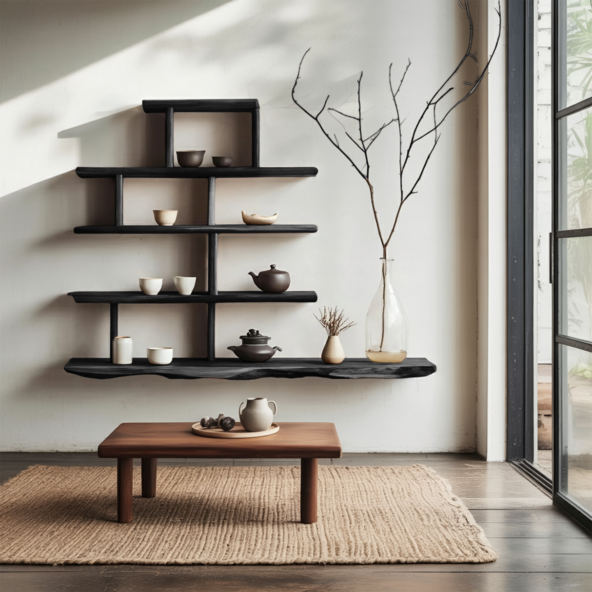 Farmhouse Live Edge Shelf For Bedroom Decor And Storage