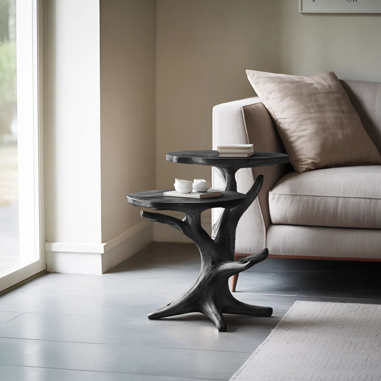 Mid Century Wooden End Table For Furniture Decor Elegant Living Room