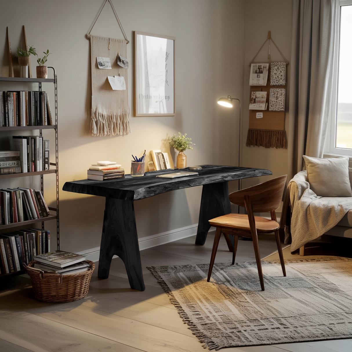 Modern Wooden Desk For Home Study And Creative Space