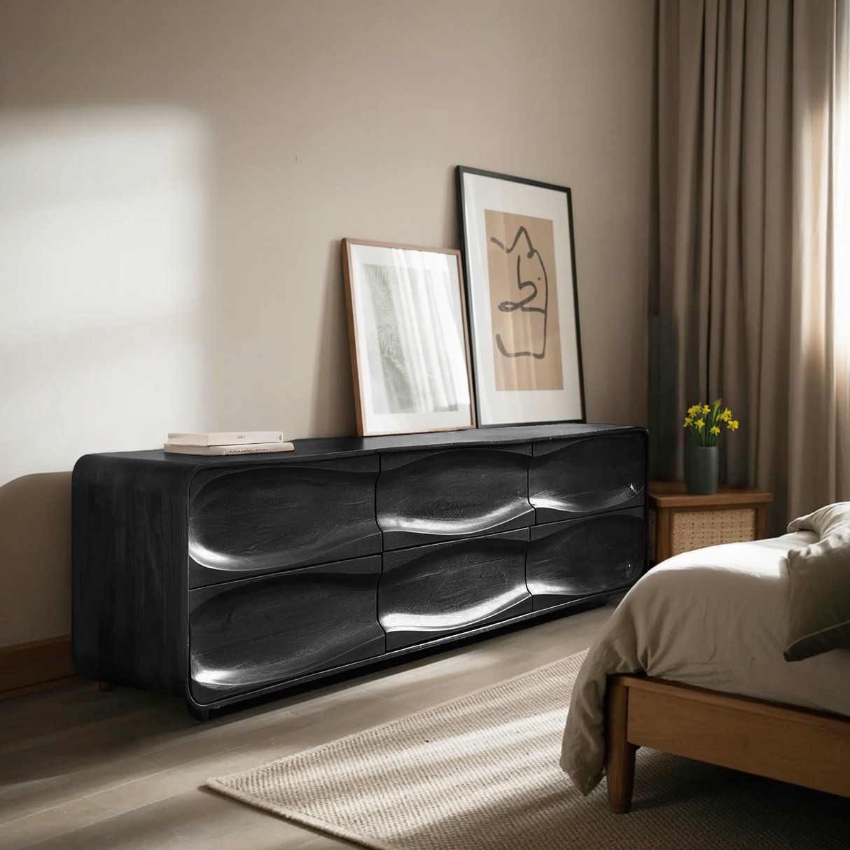 Handcrafted Storage Cabinet For Living Room