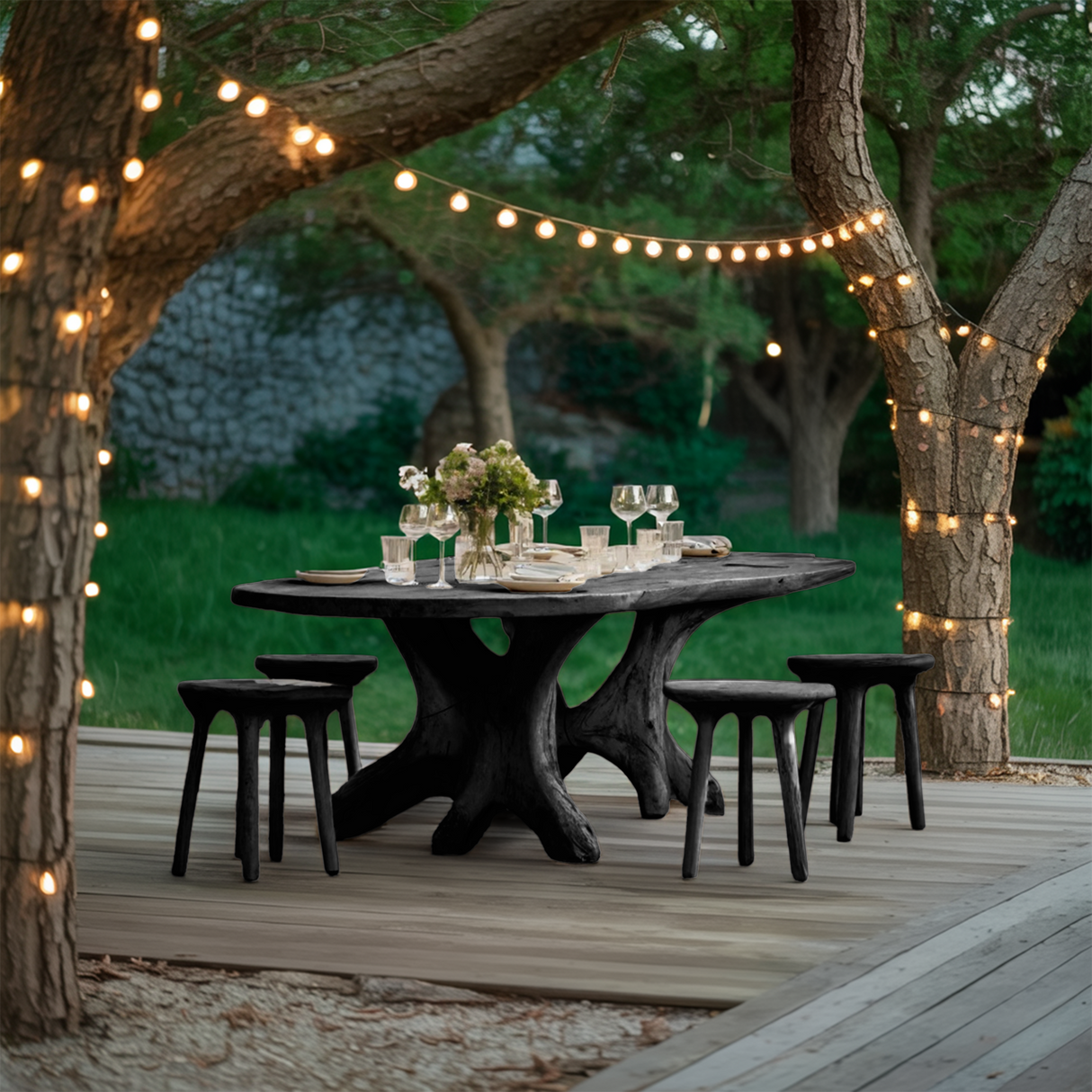 Handcrafted Wooden Dining Table For Furniture Decor