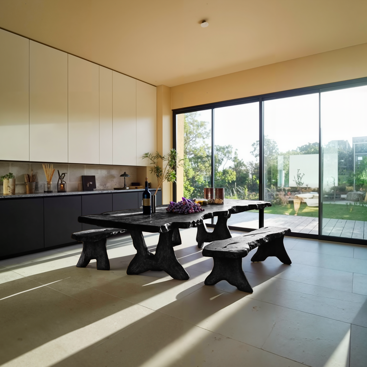 Handcrafted Kitchen Table For Warm Rustic Homes