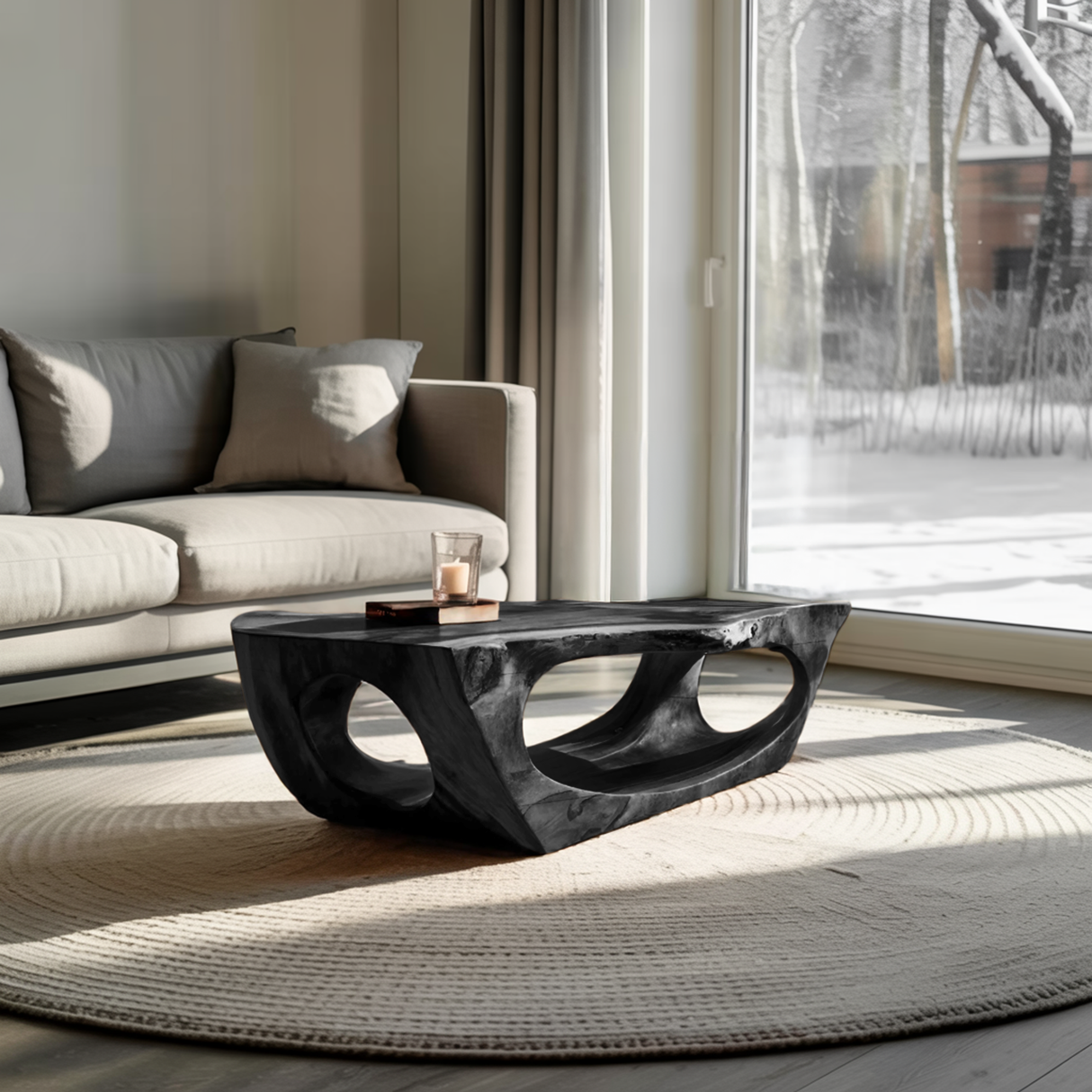Contemporary Sculpture Coffee Table For Modern Home