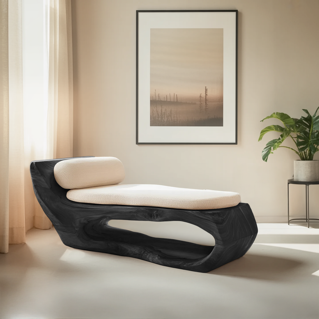 Modern Wooden Lounge Chair For Living Room