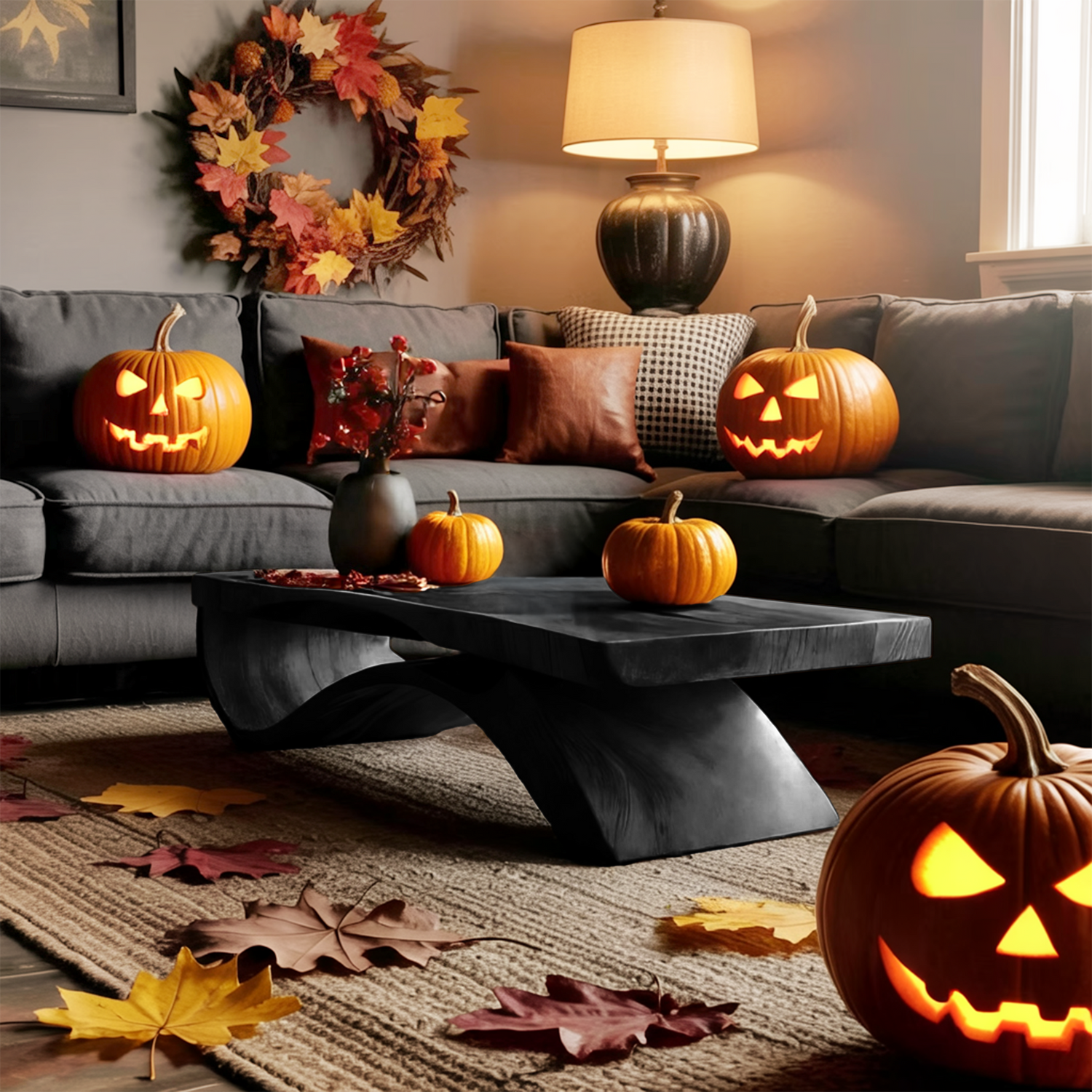 Mid Century Wooden Live Edge Coffee Table Livingroom Decor Autumn Vibes