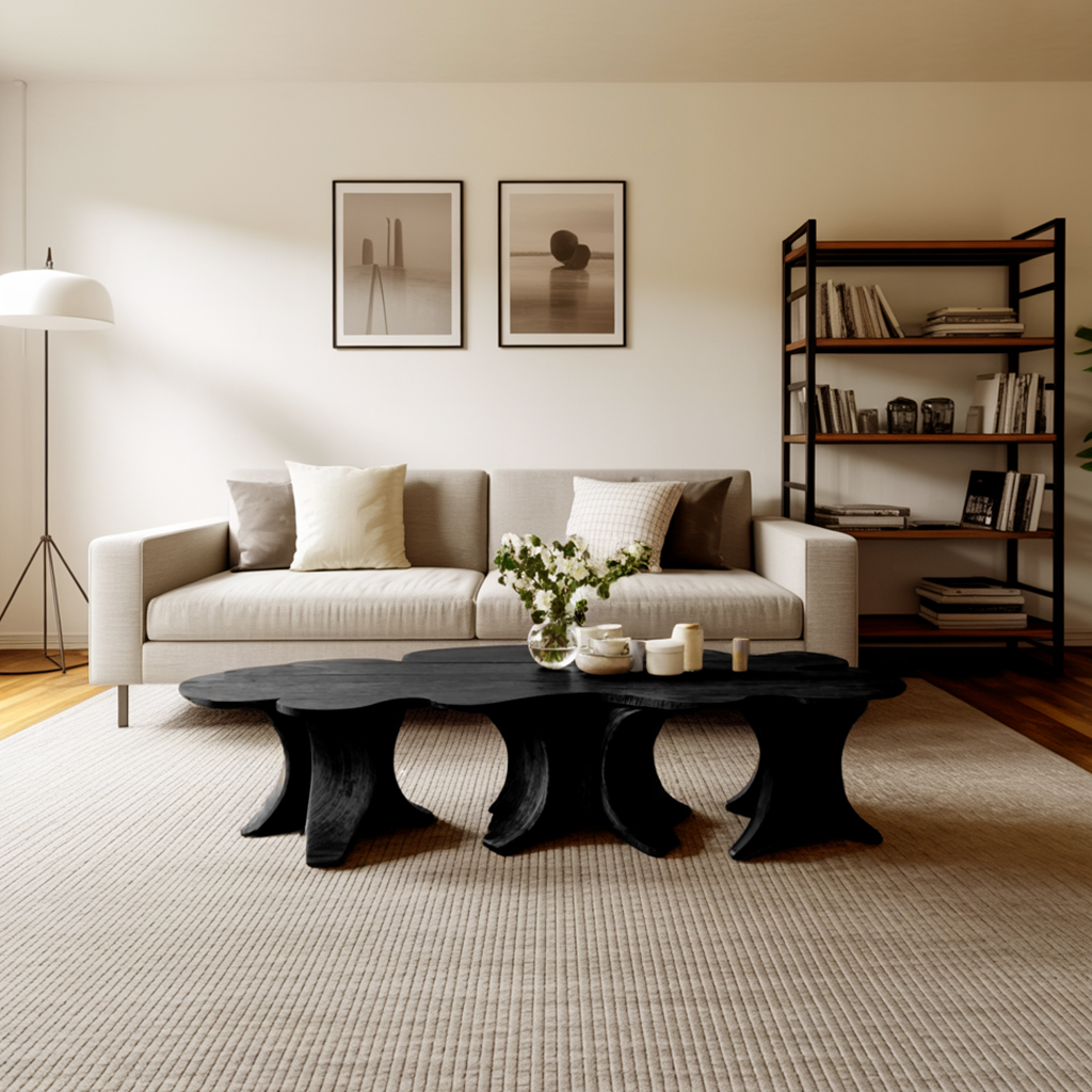 Rustic Coffee Table For Wooden Home Atmosphere