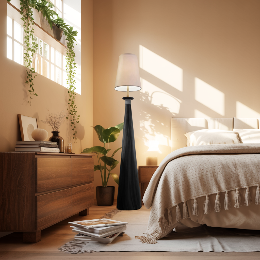 Modern Wood Table Lamps For Bedroom And Living Room