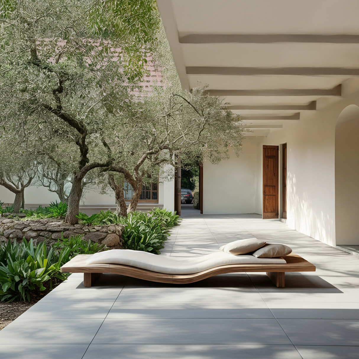 Rustic Farmhouse Wooden Daybed For Entryway Furniture Decoration