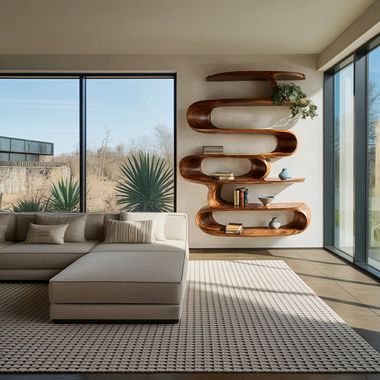 Elegant Wall-Mounted Shelf For Modern Home Decor