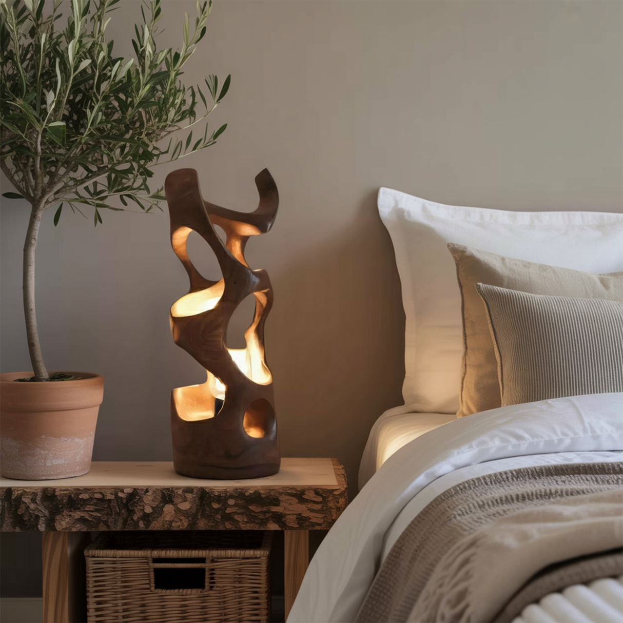Modern Abstract Table Lamp For Bedroom Or Living Room