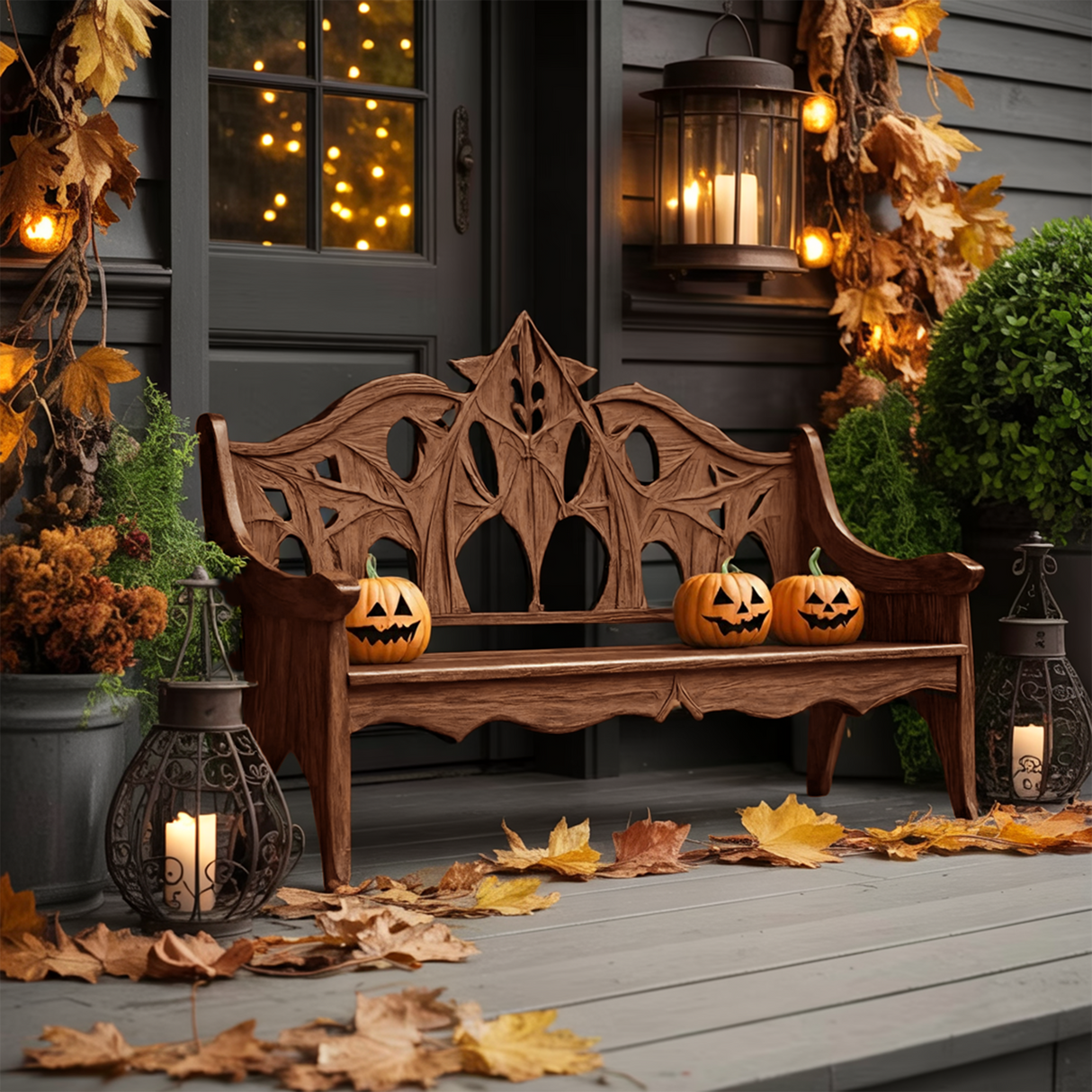 Mid Century Halloween Patio Chair For Spooky Outdoor Design