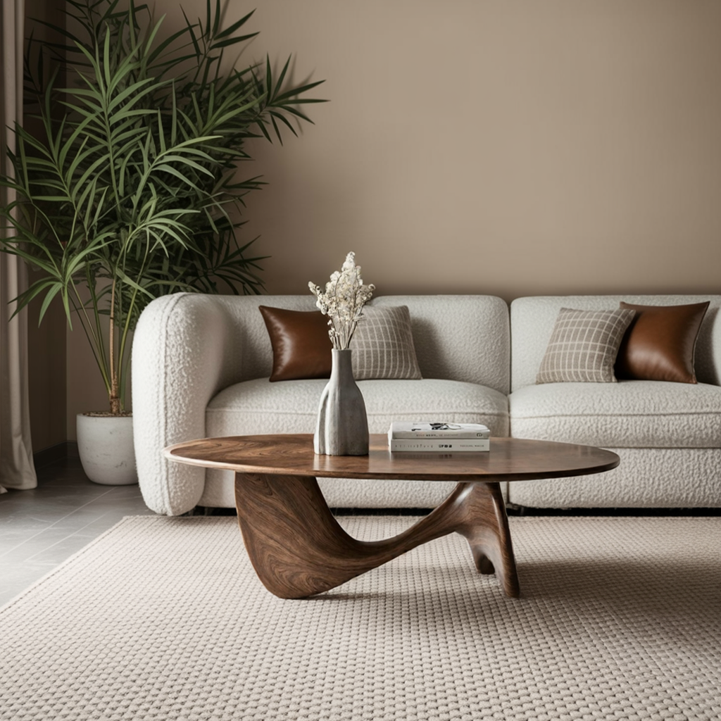 Mid Century Wood Table For Functional Room Decor