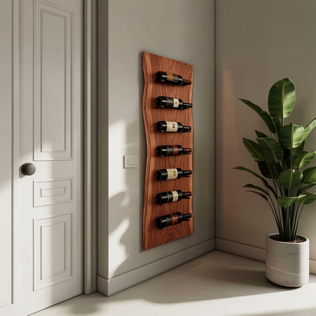 Contemporary Wall Mounted Wine Rack For Dining Room