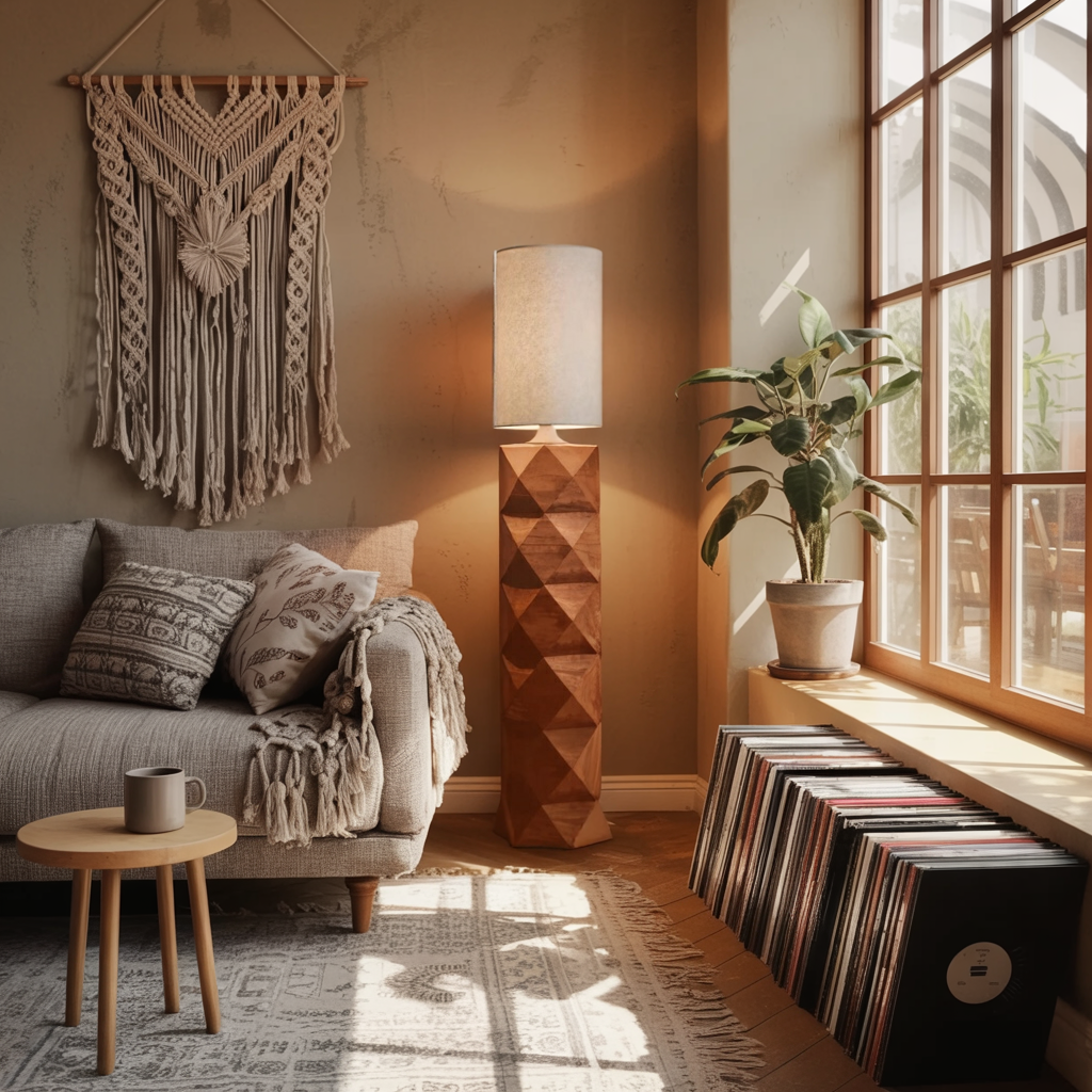 Contemporary Sculptural Lamp Pair For Bedroom And Office