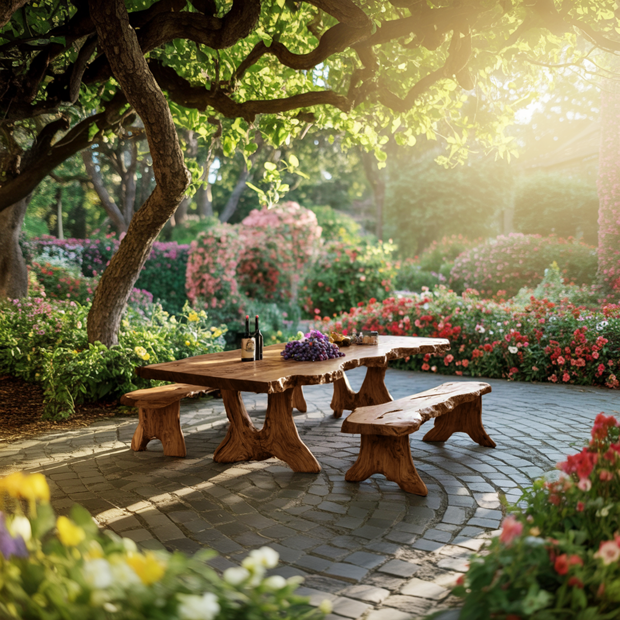 Handcrafted Kitchen Table For Warm Rustic Homes