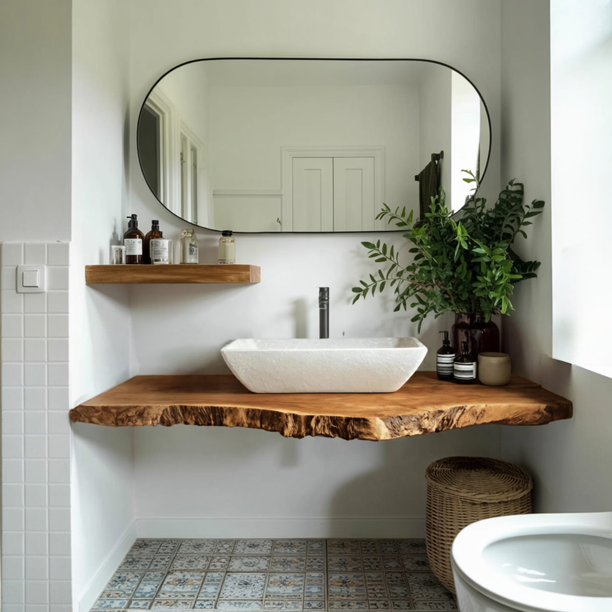 Farmhouse Bathroom Vanity For Natural Furniture Decor