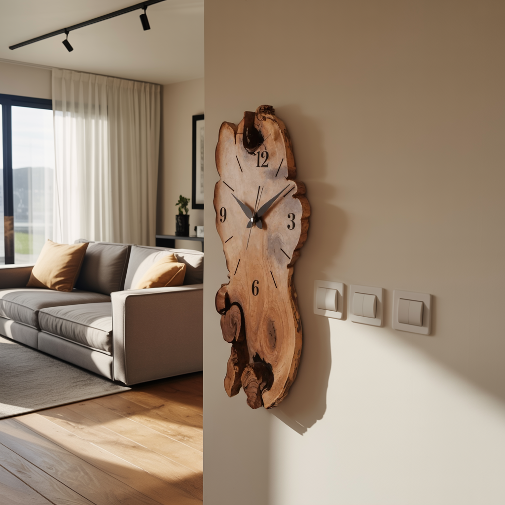 Rustic Wall Clock For Living Room Decor