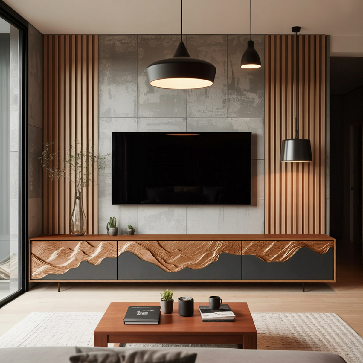 Mid Century TV Console For Furniture Styling