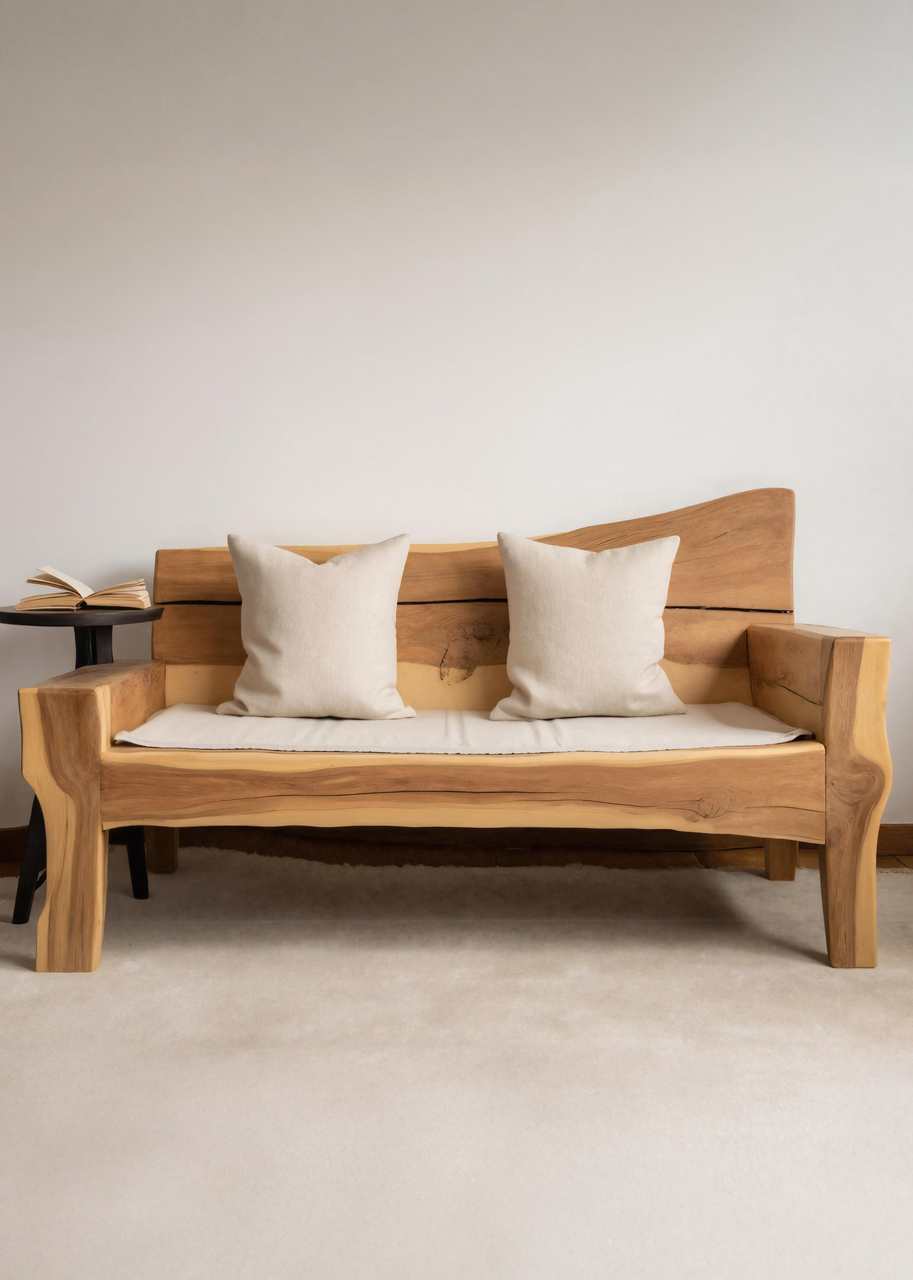 Artistic Live Edge Sofa For Living Room