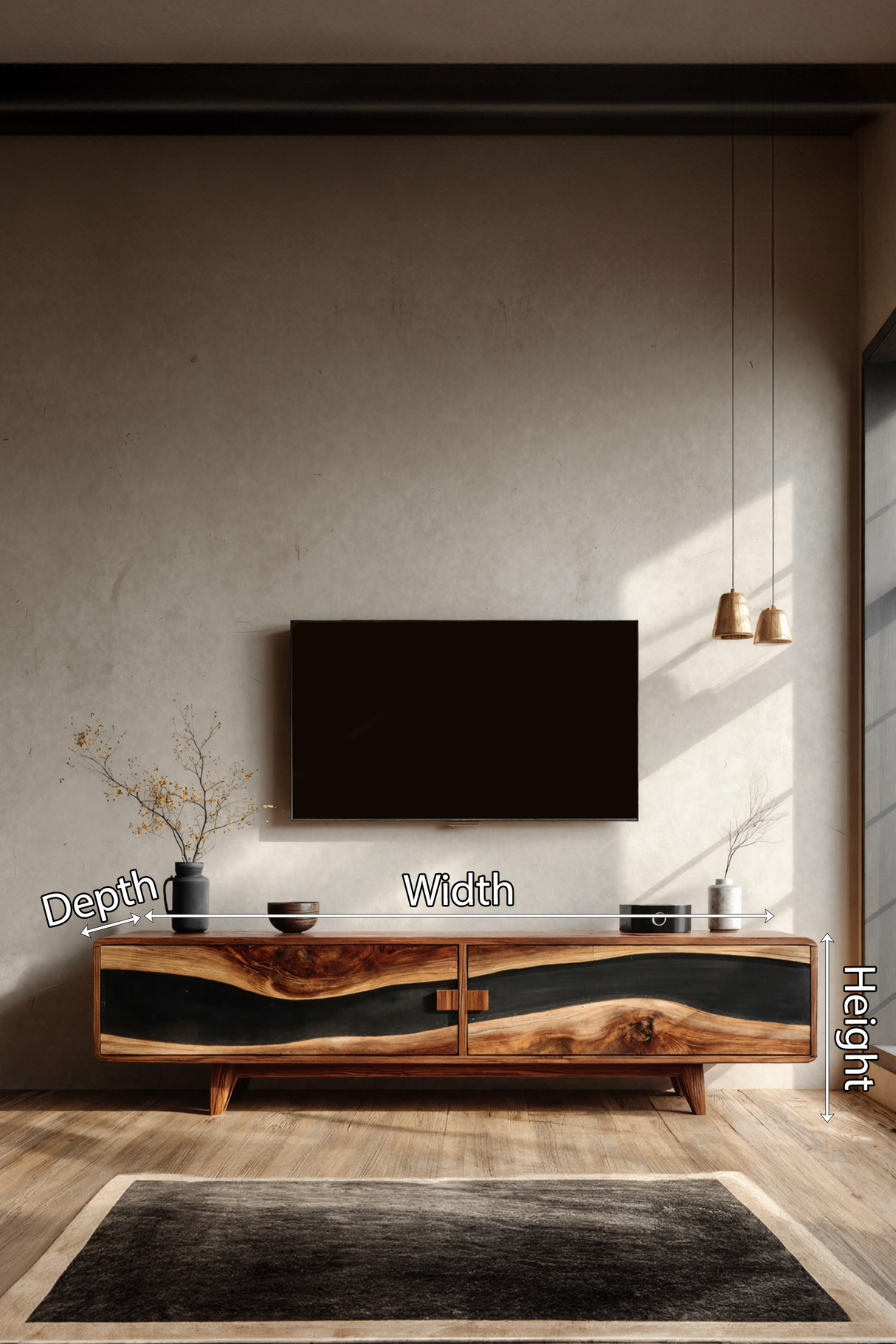 Farmhouse Wooden Entertainment Center For Decor