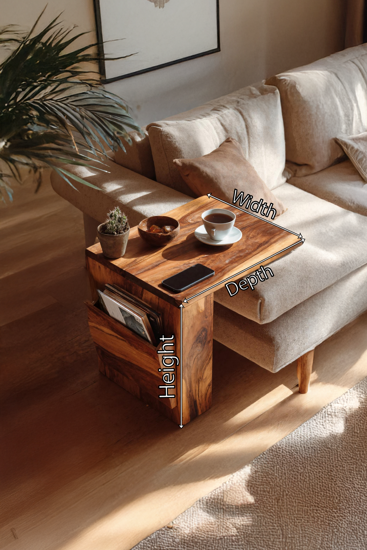 Farmhouse Modern Wooden Armrest For Furniture Design
