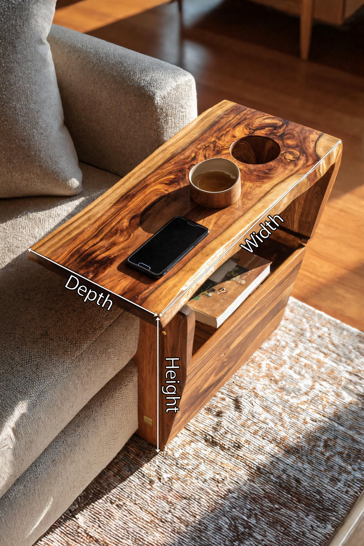 Farmhouse Solid Wood Armrest For Sofa Decor Ideas