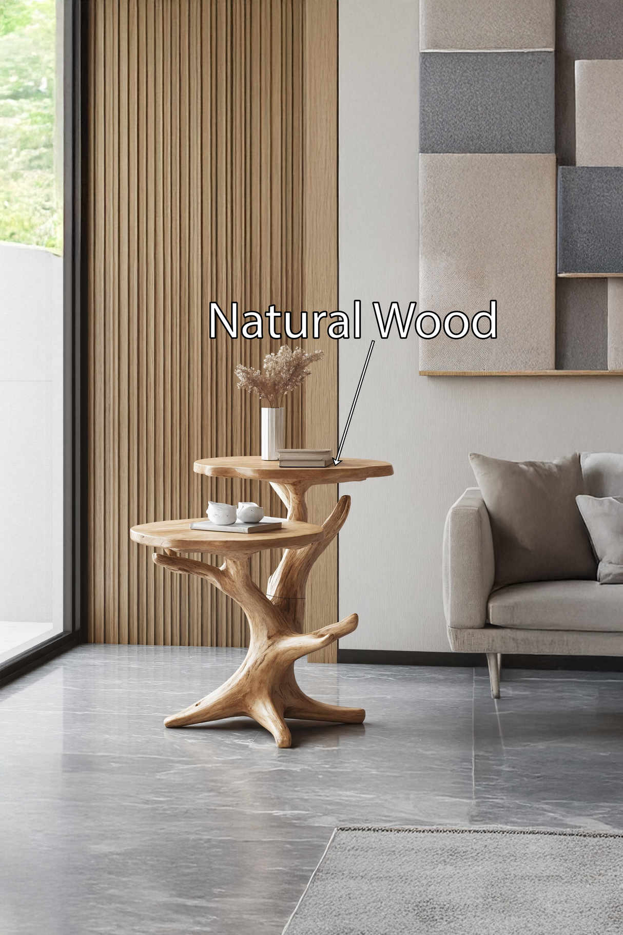 Mid Century Wooden End Table For Furniture Decor Elegant Living Room