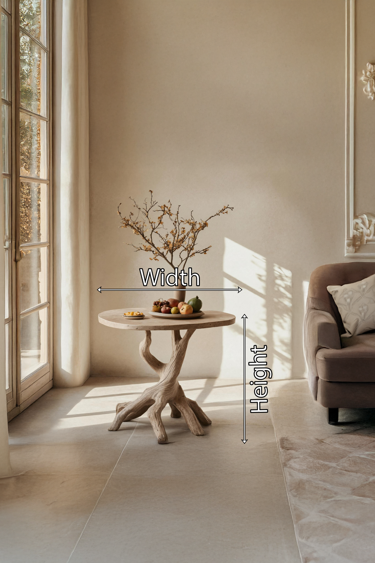 Handcrafted Wooden End Table For Furniture Decor Unique Design