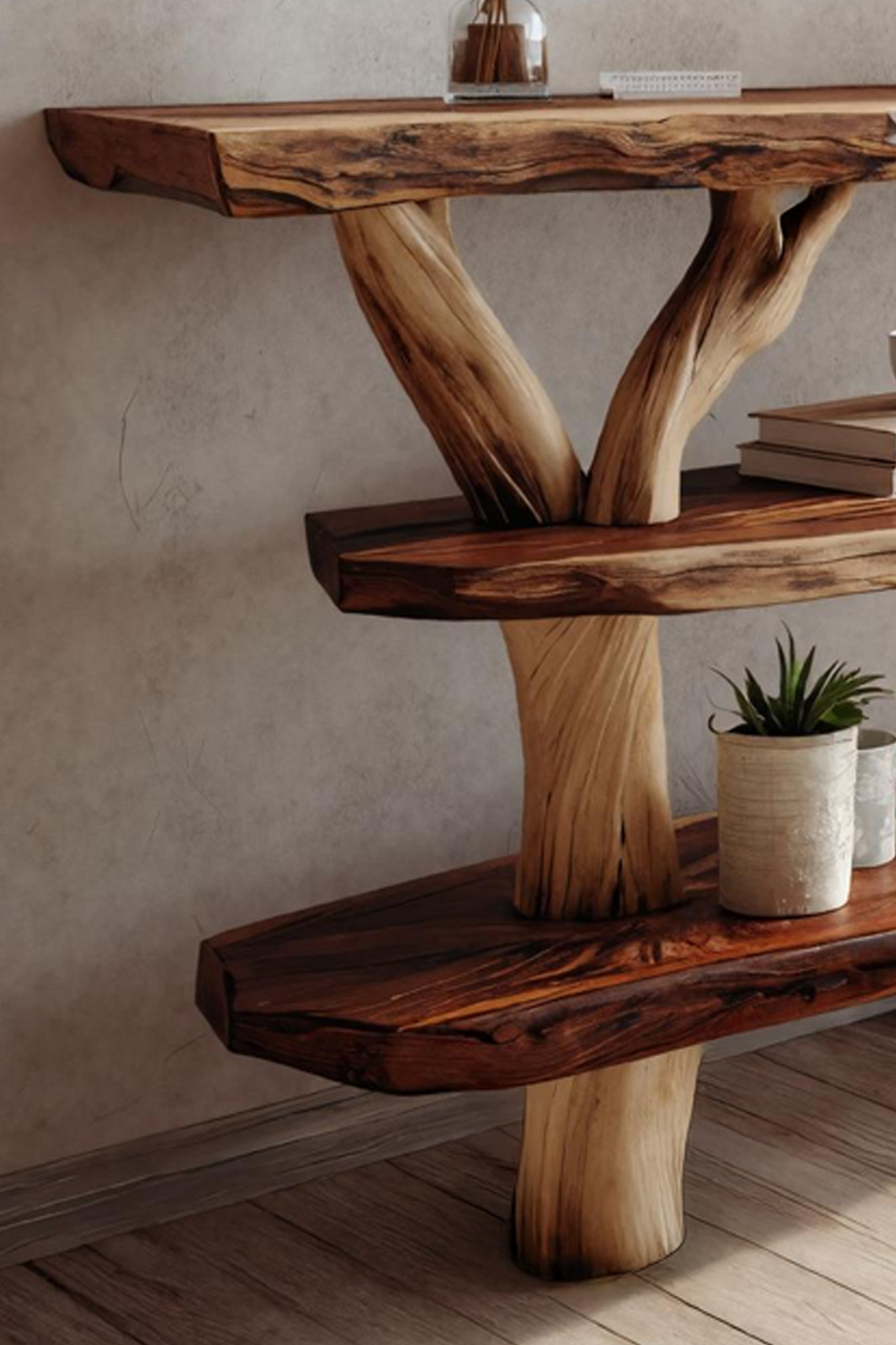 Handcrafted Solid Wood Console Table For Classic Entryway Furniture Style