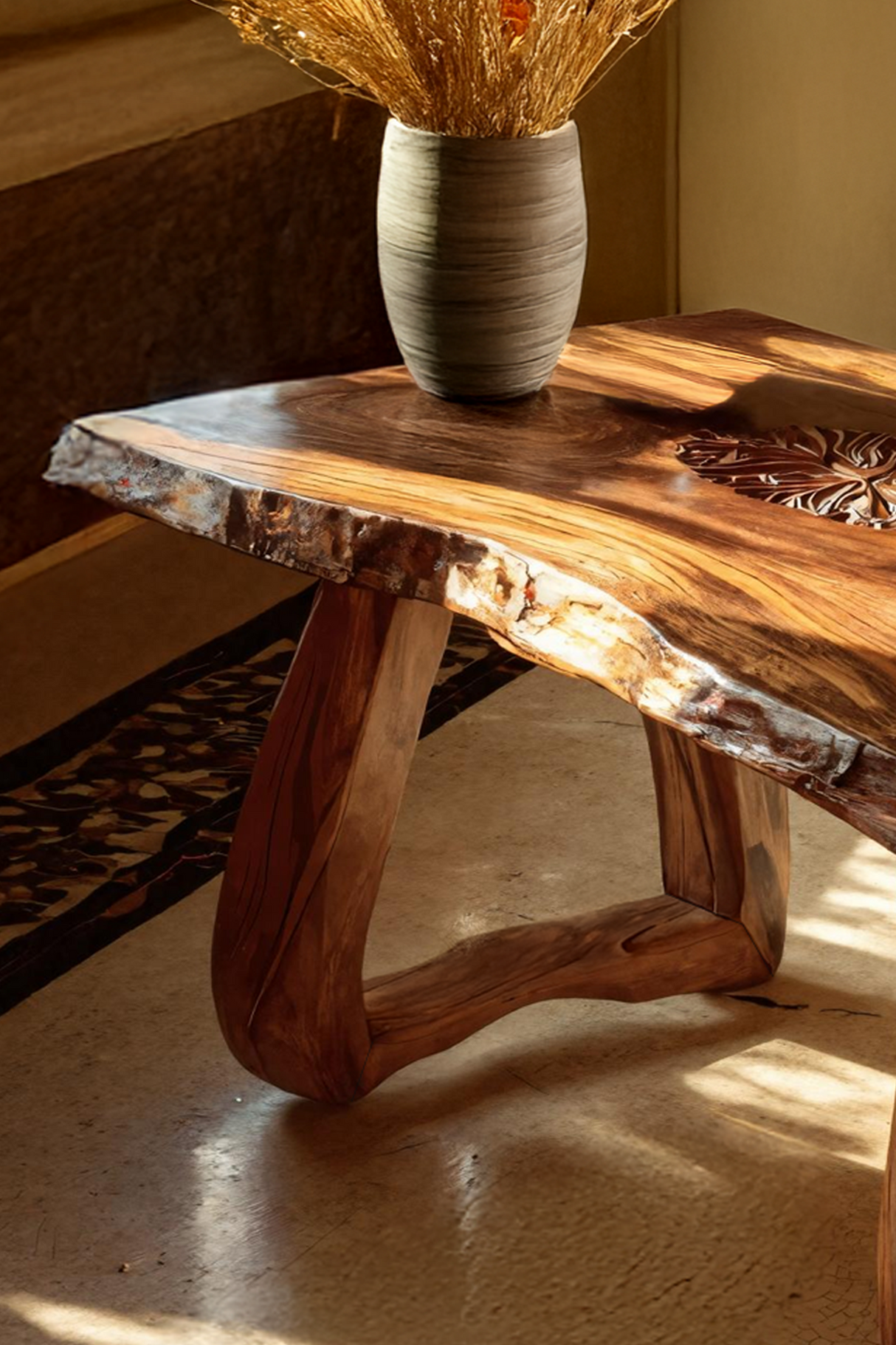 Farmhouse Handcrafted Live Edge Coffee Table For Furniture Decor