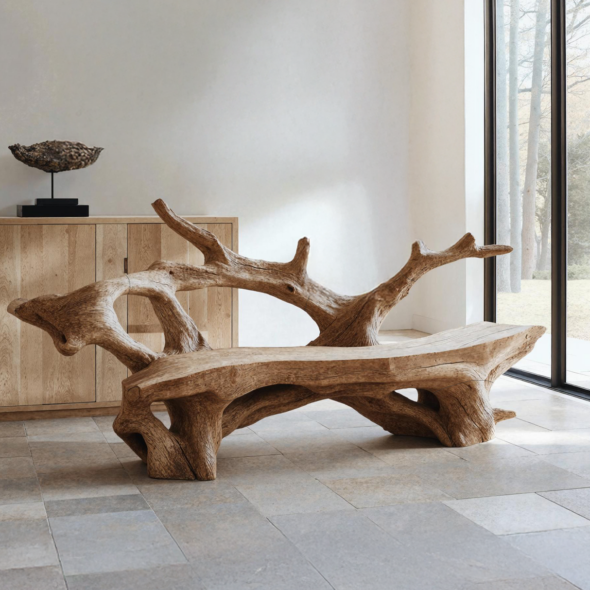 Farmhouse Live Edge Bench Outdoor Decor For Unique Garden Spaces