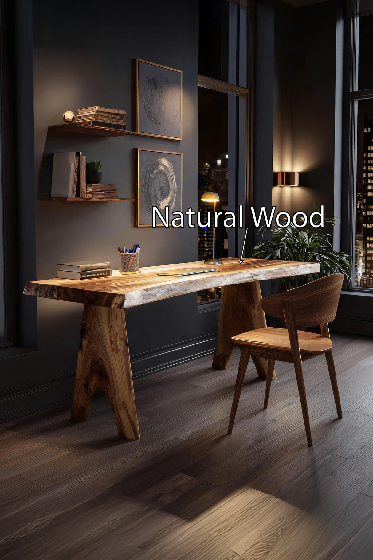 Modern Wooden Desk For Home Study And Creative Space