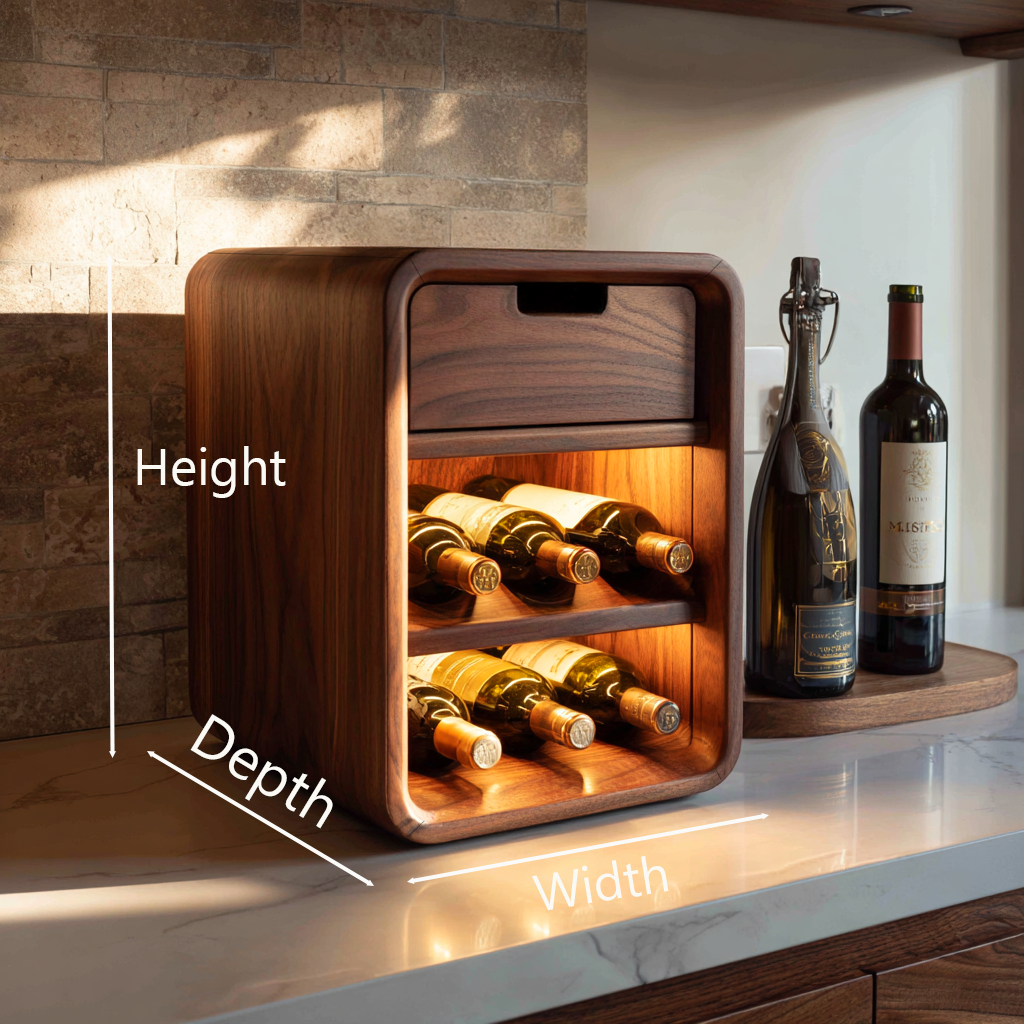 Minimalist Wine Cabinet For Small Kitchen Spaces