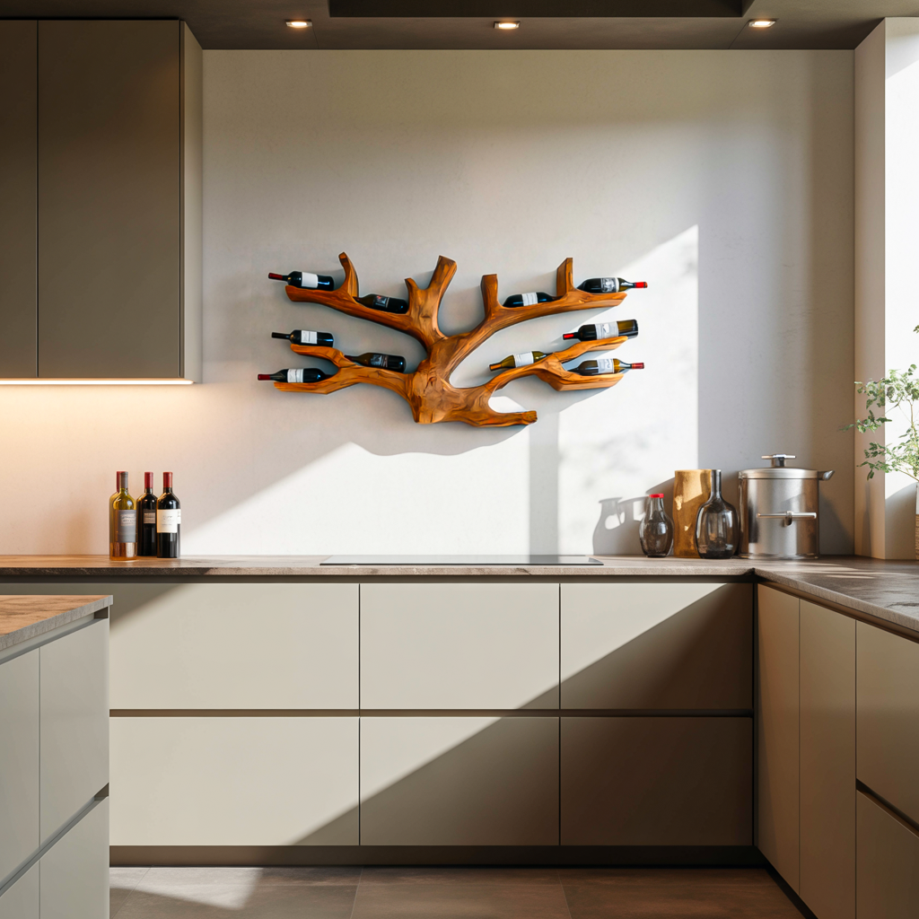 Artistic Wine Holder Wall Rack For Home Bar