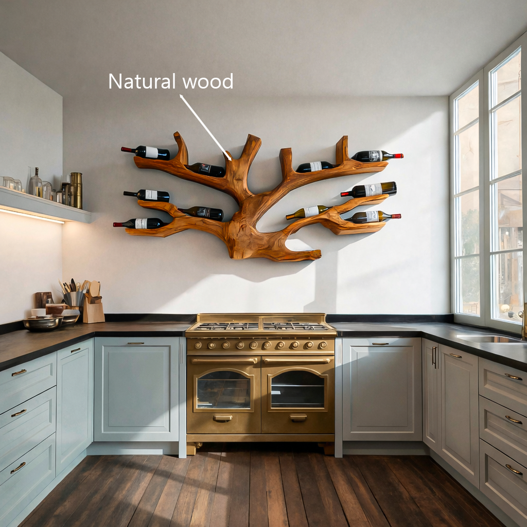 Artistic Wine Holder Wall Rack For Home Bar