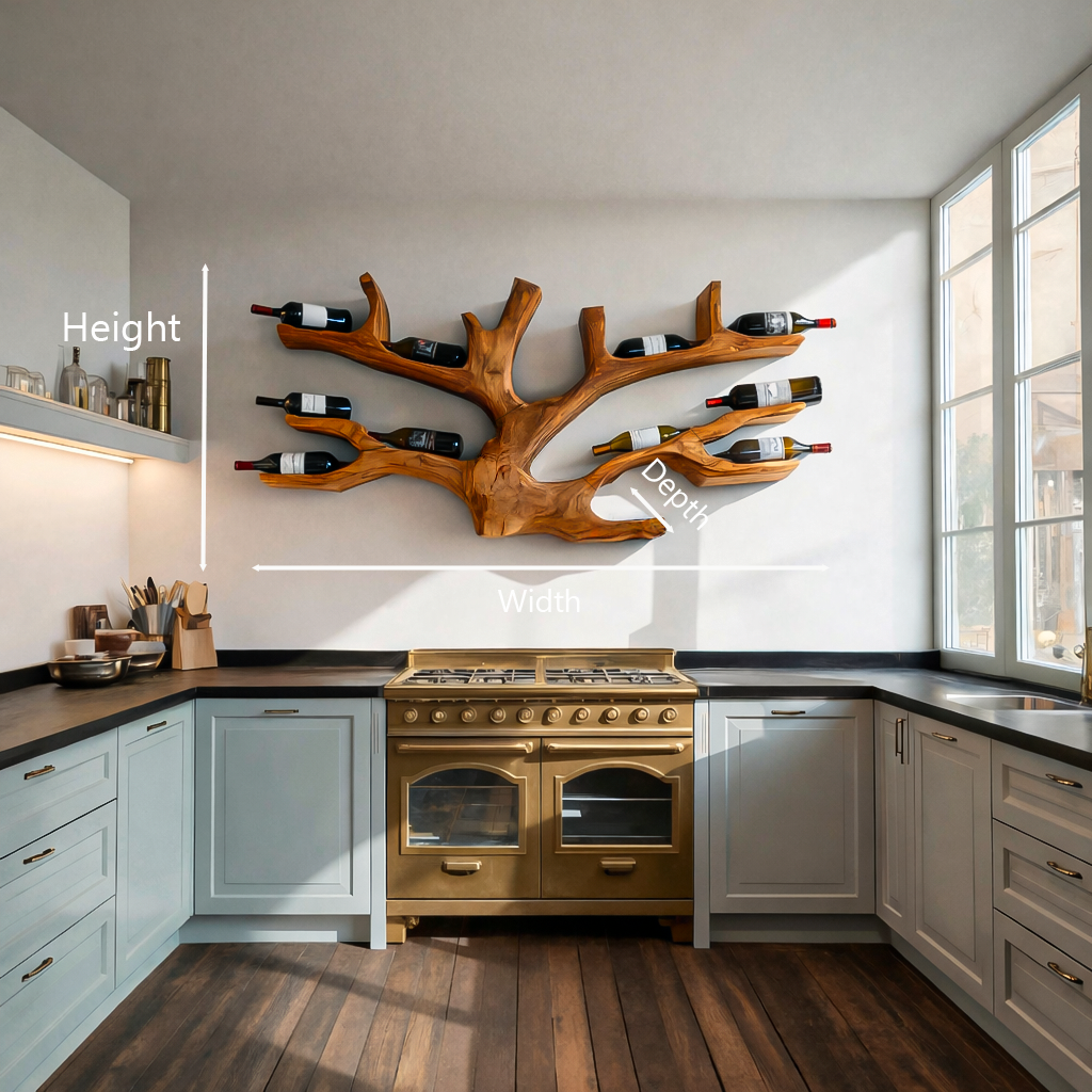 Artistic Wine Holder Wall Rack For Home Bar