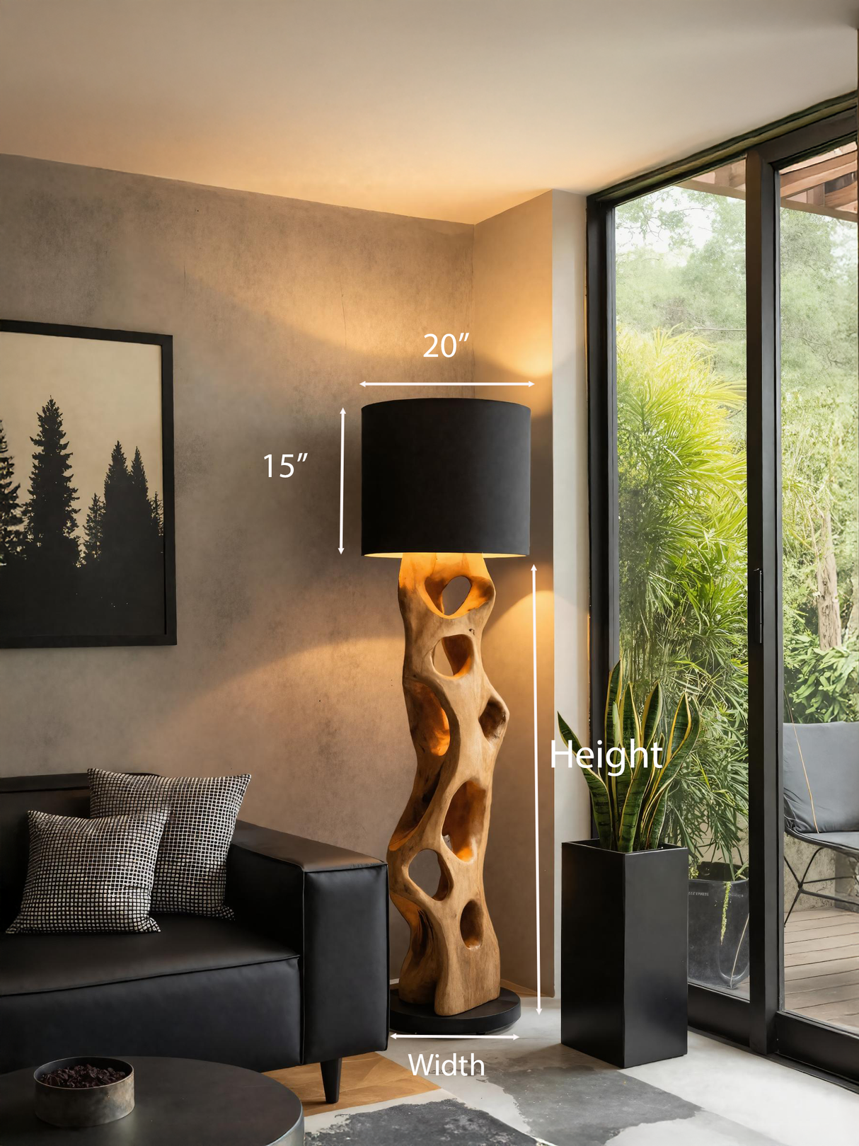 Modern Sculptural Floor Lamp For Living Room