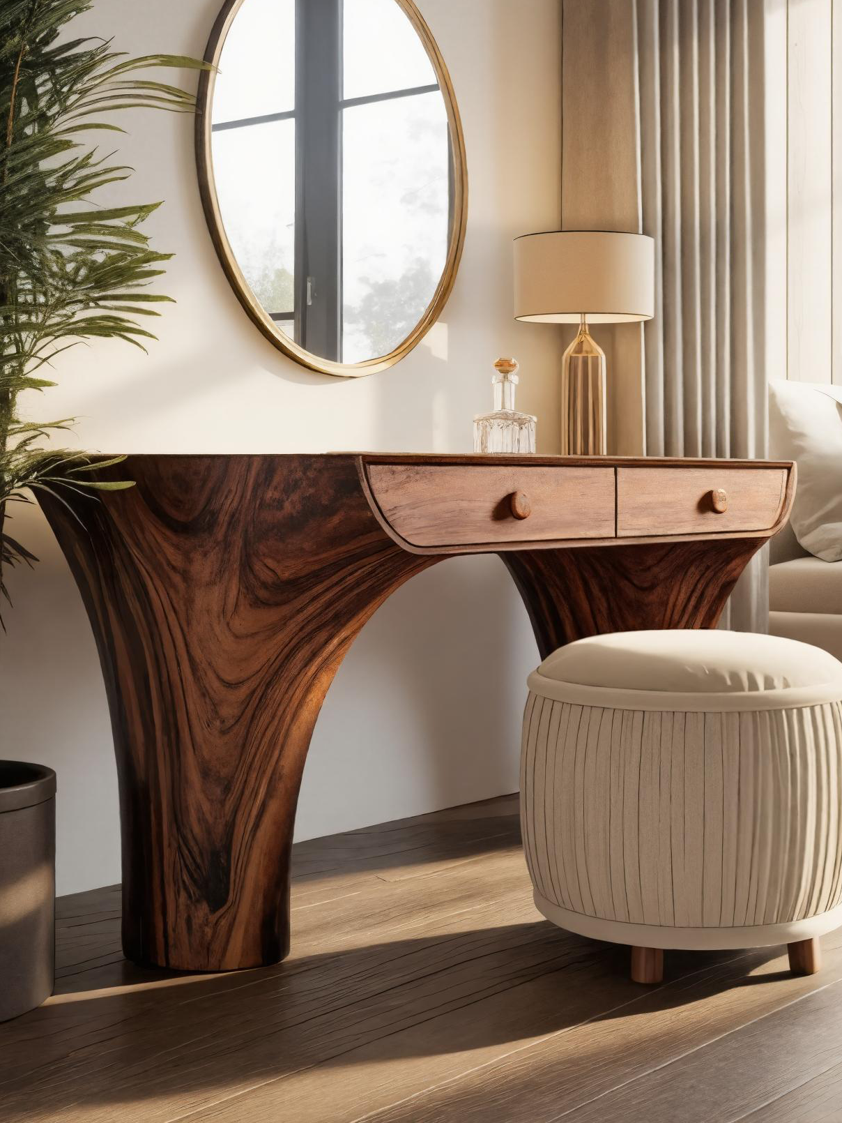 Modern Handmade Vanity Desk For Bedroom