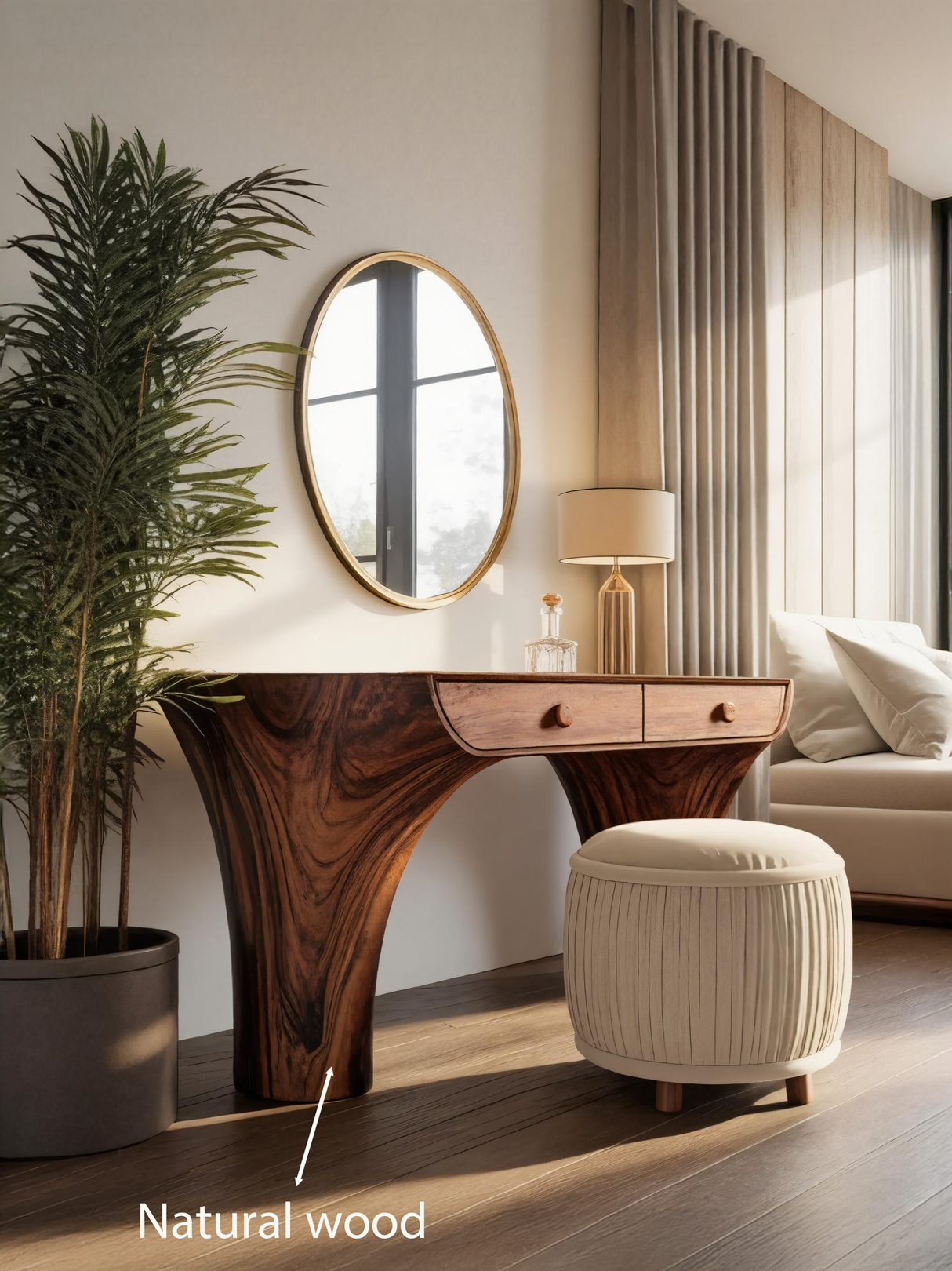 Modern Handmade Vanity Desk For Bedroom