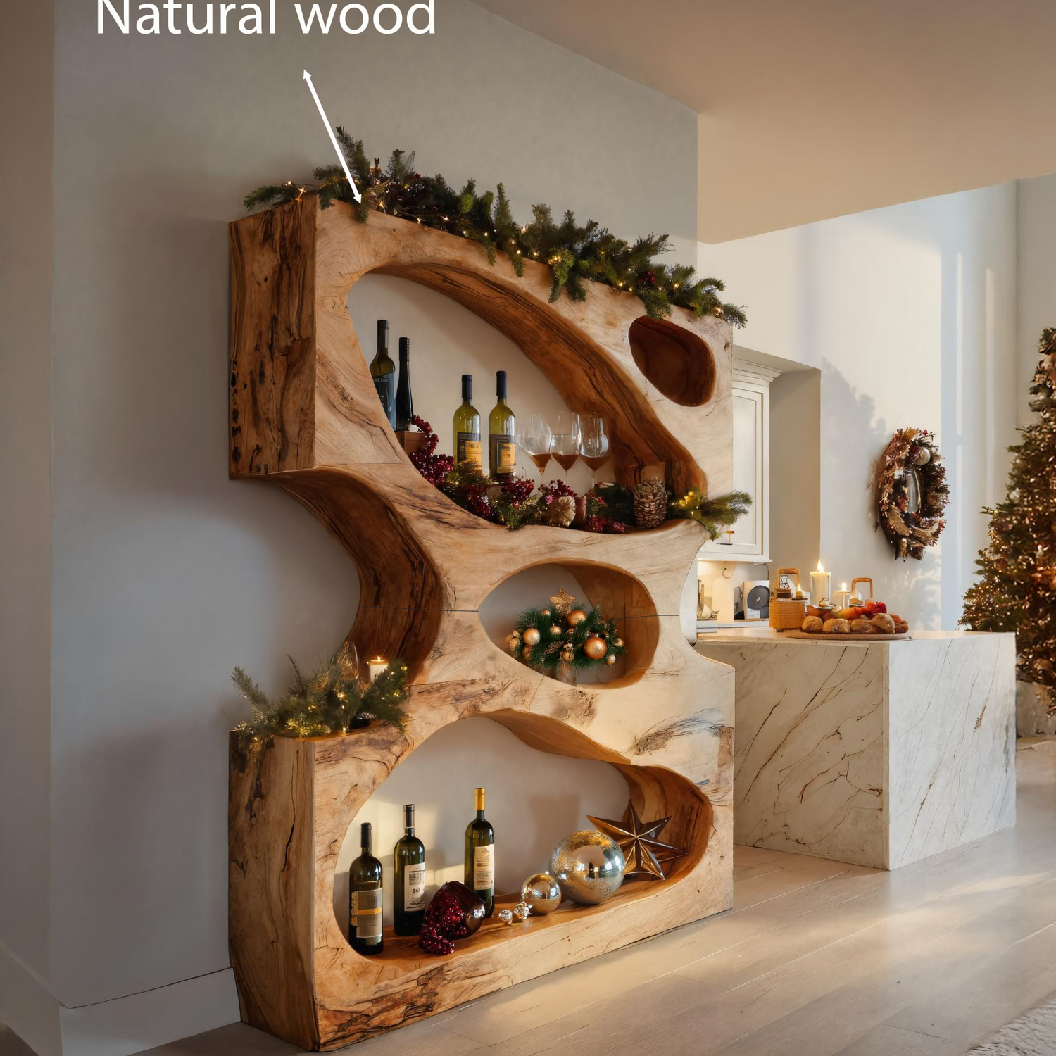 Christmas Handmade Sculptural Display Stand For Dining Room