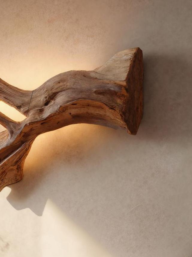 Rustic Natural Wall Lamp For Hallway